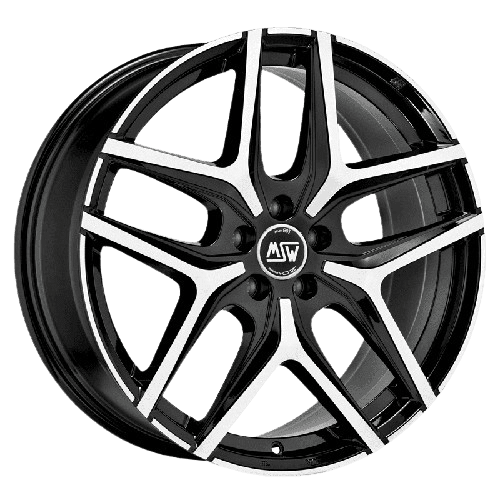MSW MSW 40 7x17 5x108 ET45 CB73 Gloss Black Full Polished - Fekete polírozott fronttal
