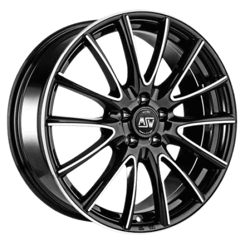 MSW MSW 86 6x15 4x108 ET32 CB65.1 Gloss Black Full Polished - Fekete polírozott fronttal