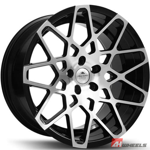 Forzza Spider 9x20 5x112 ET35 CB66.45 Black Face Machined
